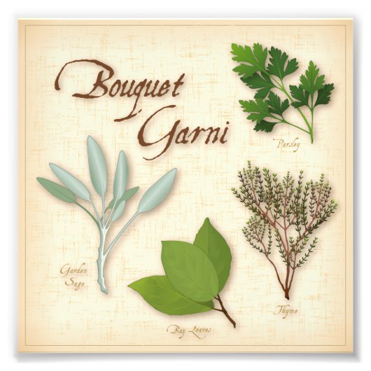 Herb Bouquet Photo Print Foto Afdruk (Voorkant)
