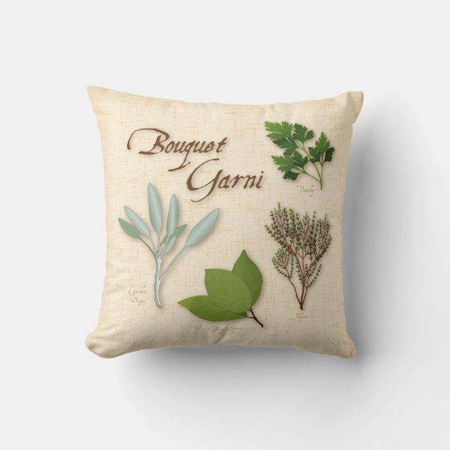 Herb Bouquet Pillow Kussen (Voorkant)