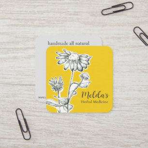 Herb Business Echinacea Coneflower Plant Custom Vierkante Visitekaartje