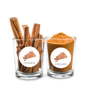 Herb Cinnamon Waterverf Ronde Sticker