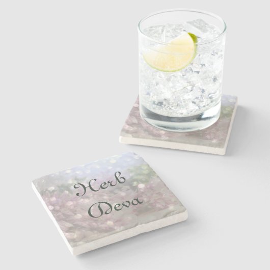 Herb Deva Stenen Onderzetter (Zijkant)