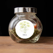 Herb Dill Waterverf Ronde Sticker