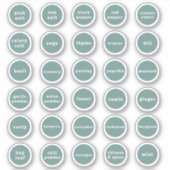 Herb- en specerijlabels sticker (Voorkant)