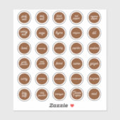 Herb- en specerijlabels sticker (Vel)