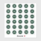 Herb- en specerijlabels sticker (Vel)