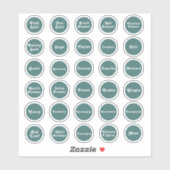 Herb- en specerijlabels sticker (Vel)