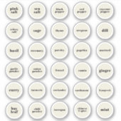Herb- en specerijlabels sticker (Voorkant)