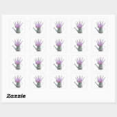 Herb Floral Sweet Bunch Vierkante Sticker (Vel)