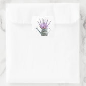 Herb Floral Sweet Bunch Vierkante Sticker (Tas)