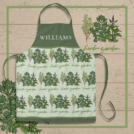 Herb Garden All-Over Print Schort