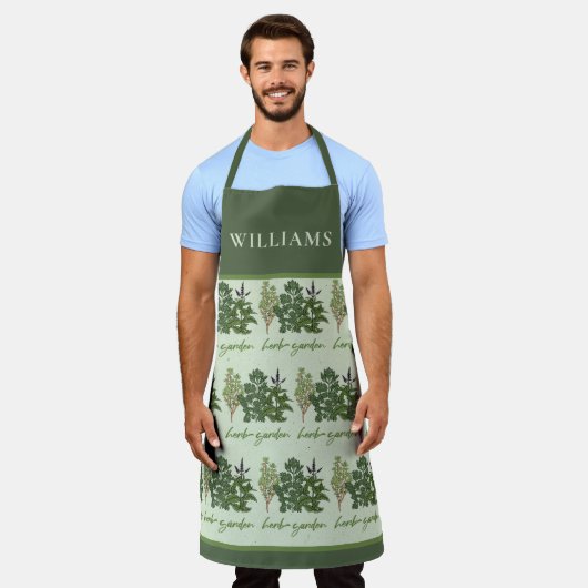 Herb Garden All-Over Print Schort (Gedragen)