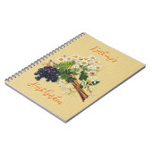 Herb Garden Gepersonaliseerde Gelijnde Pagina's Jo Notitieboek (Linkerzijde)