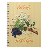 Herb Garden Gepersonaliseerde Gelijnde Pagina's Jo Notitieboek (Voorkant)