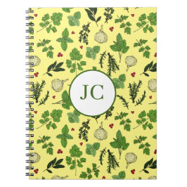 Herb Garden Kitchen Culinaire Herb Pattern Notitieboek