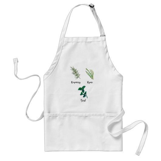 Herb Garden Painting Standaard Schort (Voorkant)