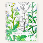 Herb Garden Record Book Botanisch Schetsboek Notitieboek (Voorkant)