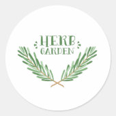 Herb Garden Ronde Sticker (Voorkant)