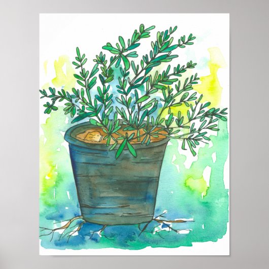 Herb Garden Rosemary Poster (Voorkant)