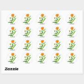 Herb Garden Series - Marigold Ronde Sticker (Vel)
