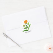 Herb Garden Series - Marigold Ronde Sticker (Envelop)