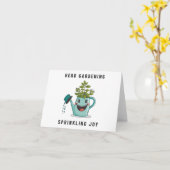 Herb Gardening: Spinkelende Joy Kaart (Gele Bloem)