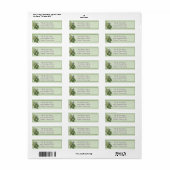 Herb Green Garden Return Address Label (Full Sheet)