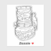 Herb Jars Sticker (Vel)