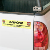 herb lwowa, LWWSEMPER FIDELIS - ZAWSZE WIERNYT... Bumpersticker (Op Truck)