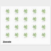 Herb Oregano Waterverf Ronde Sticker (Vel)