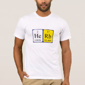 Herb periodiek tabele naam shirt (Voorkant)