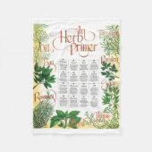 Herb Primer Fleece Deken (Voorkant)