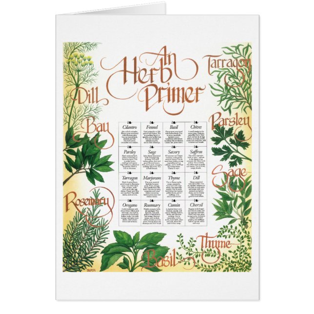 Herb Primer-kaart (Voorkant)