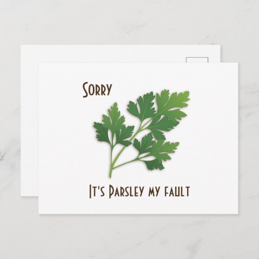 Herb Pun, sorry dat het mijn Briefkaart is. (Voorkant / Achterkant)