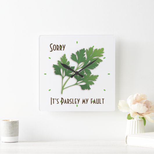 Herb Pun, sorry dat het mijn foutklok is Vierkante Klok (Huis)