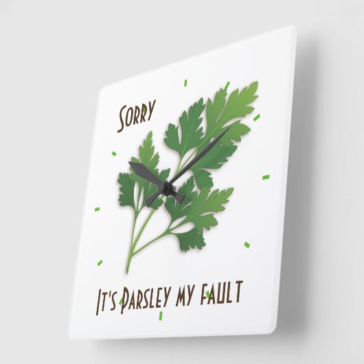 Herb Pun, sorry dat het mijn foutklok is Vierkante Klok (Hoek)