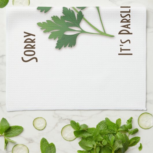 Herb Pun, sorry dat het mijn slaaphanddoek is Theedoek (Gevouwen)