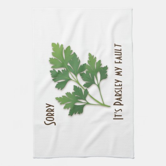 Herb Pun, sorry dat het mijn slaaphanddoek is Theedoek (Verticaal)