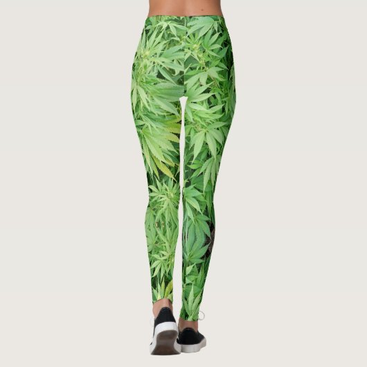 Herb - Reggae Rasta - Power Yoga Leggings (Achterkant)
