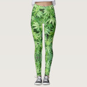 Herb - Reggae Rasta - Power Yoga Leggings (Voorkant)