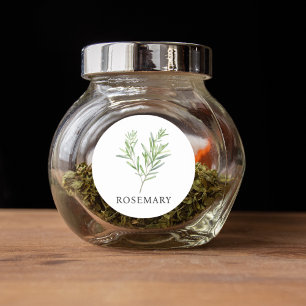 Herb Rosemary Waterverf Ronde Sticker