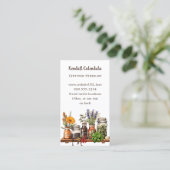 Herb Shelf Herbalist Naturopath Visitekaartje (Staand voorkant)