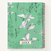 Herb Sketchbook Botanische Planten Herbalist Notitieboek (Achterkant)