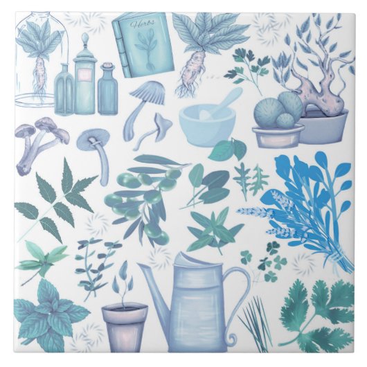 Herb Toile Tegeltje (Voorkant)