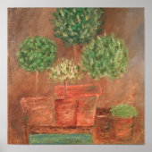 Herb Topiary Evergreen Art Print poster (Voorkant)