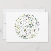 Herbal en Greenery Bridal Shower Kaart (Achterkant)