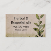 Herbal & Essentials Robuust, antiek stijl Visitekaartje (Voorkant)