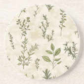 Herbal Serenity Sandstone Zandsteen Onderzetter (Voorkant)