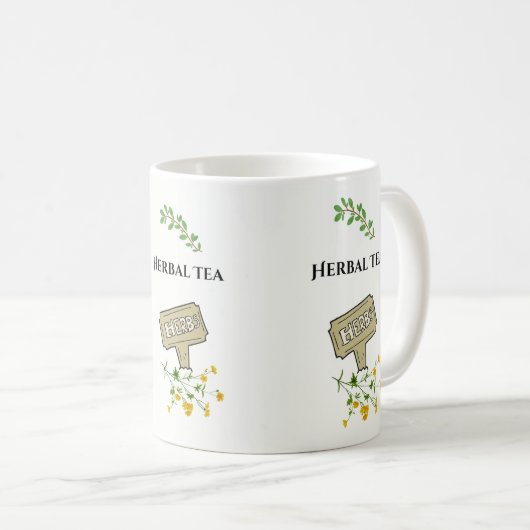 "Herbal Tea" koffie/thee mok (Voorkant rechts)