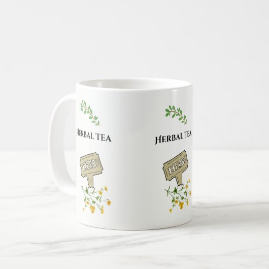 "Herbal Tea" koffie/thee mok (Voorkant links)