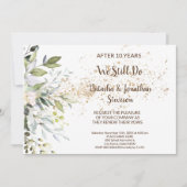 Herbal Wedding Jubileum Renewal Vows Kaart (Voorkant)